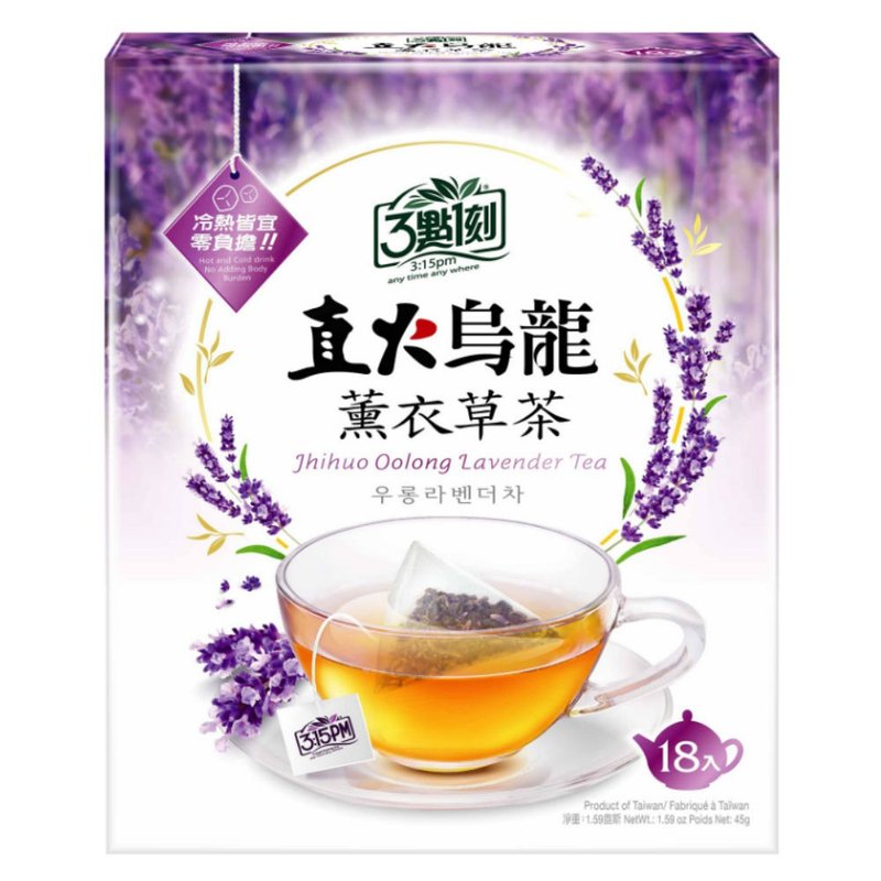 【3点1刻】直火乌龙 薰衣草茶 18入/盒 - 茶 - 其他材质 紫色