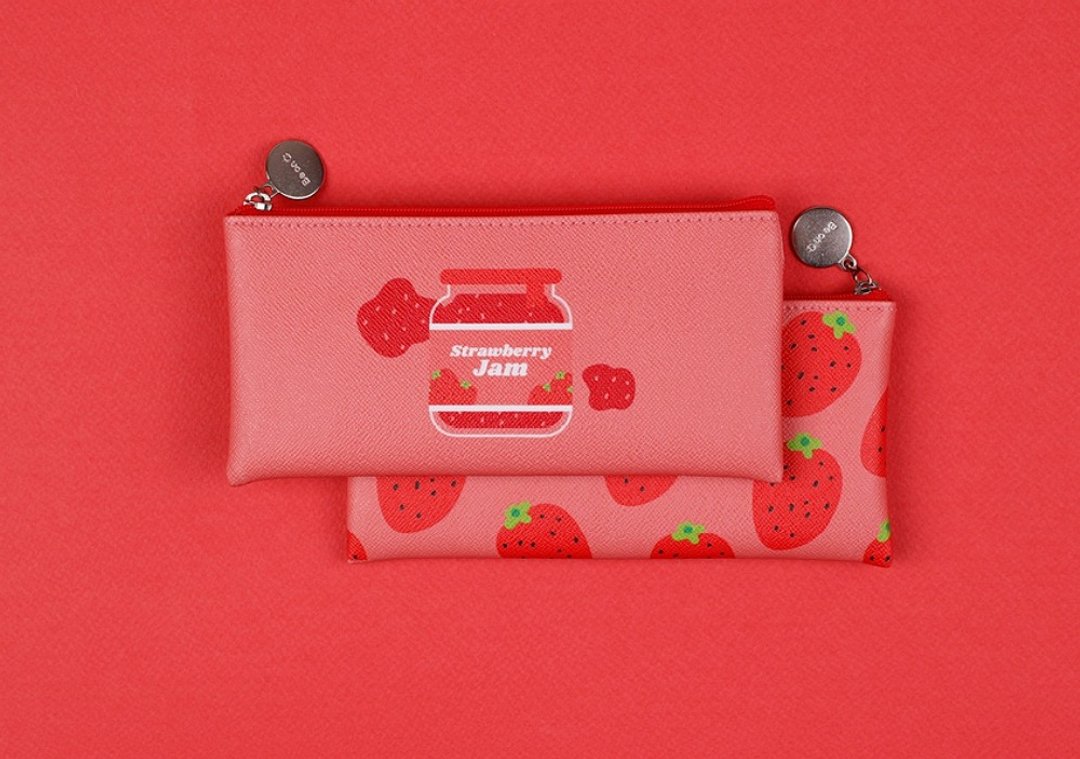 Pencil Case_Strawberry Jam 1 - 铅笔盒/笔袋 - 其他材质 