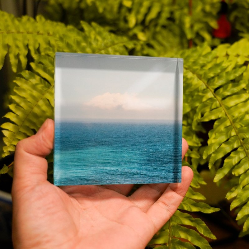 【疗愈海景 SeeSea / 云朵】-水晶相片/水晶玻璃/七夕 - 灯具/灯饰 - 木头 多色