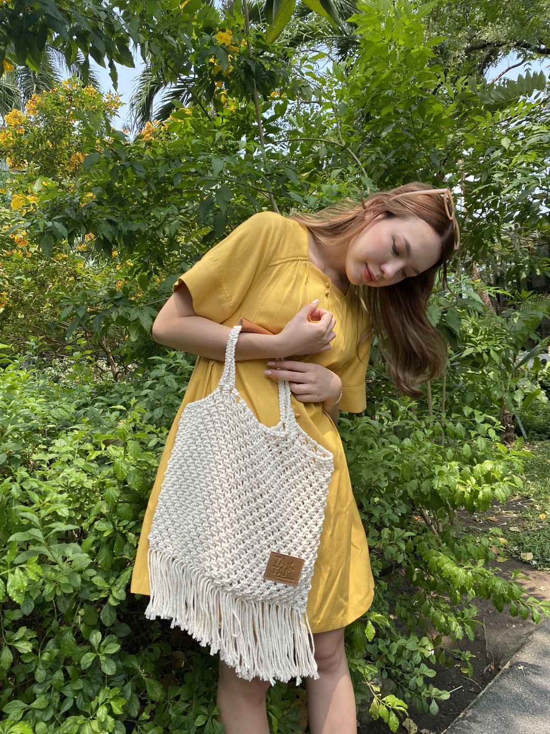 MACRAME TOTE BAG - 其他 - 棉 