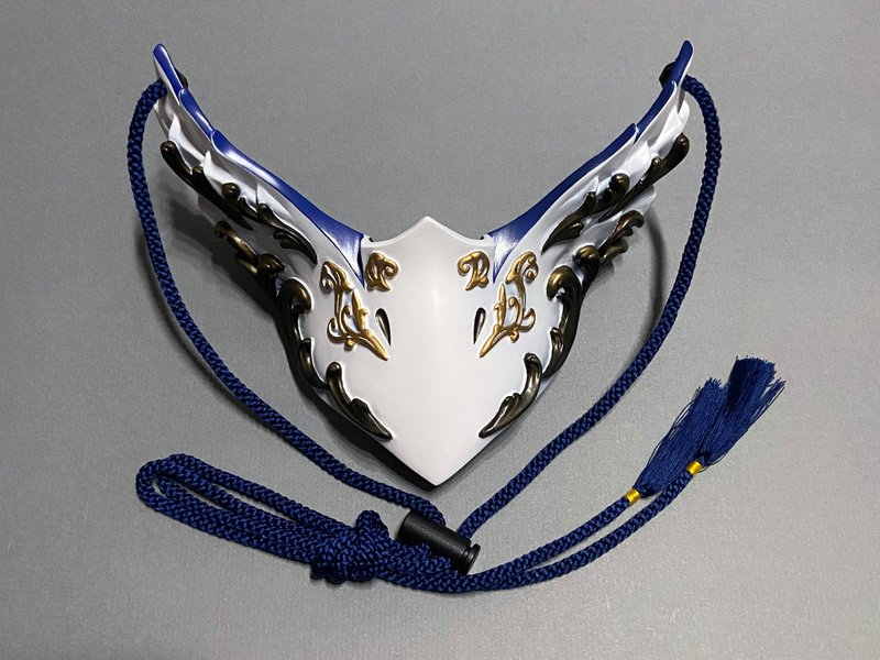 卡拉斯曼哥德版，白×蓝 - 口罩 - 塑料 白色