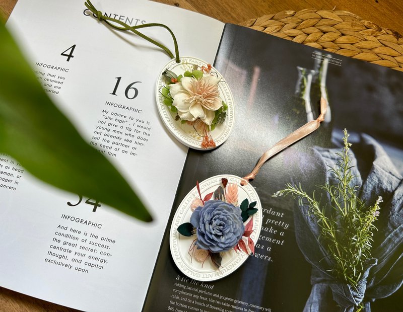 【扩香系列】永生花扩香石 - 香薰/精油/线香 - 植物．花 