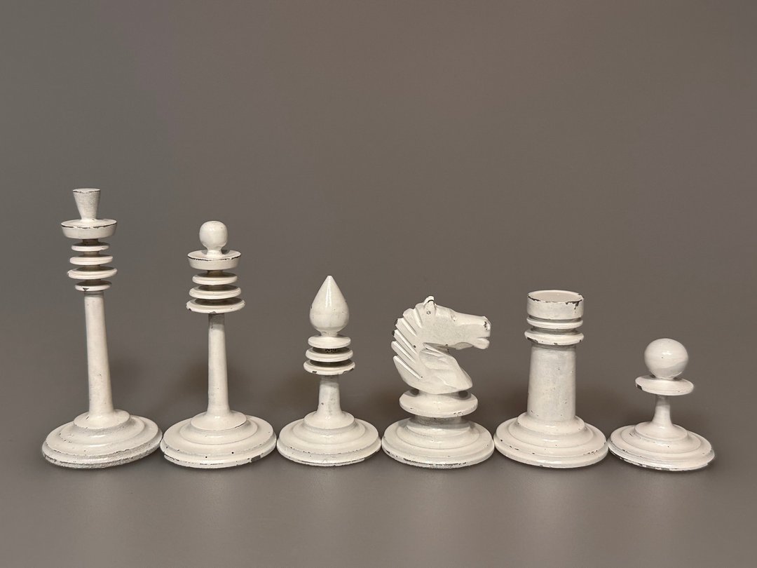 罕见的小型苏联铝制国际象棋套装，苏联 1970 年代 - 桌游/玩具 - 木头 