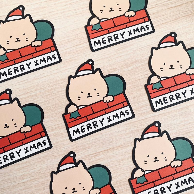 Merry Xmas造型圣诞卡 - 卡片/明信片 - 纸 