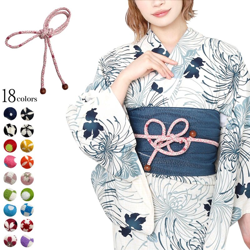 绑绳 日本 和服 腰带 浴衣 配件 小物 - 其他 - 聚酯纤维 多色