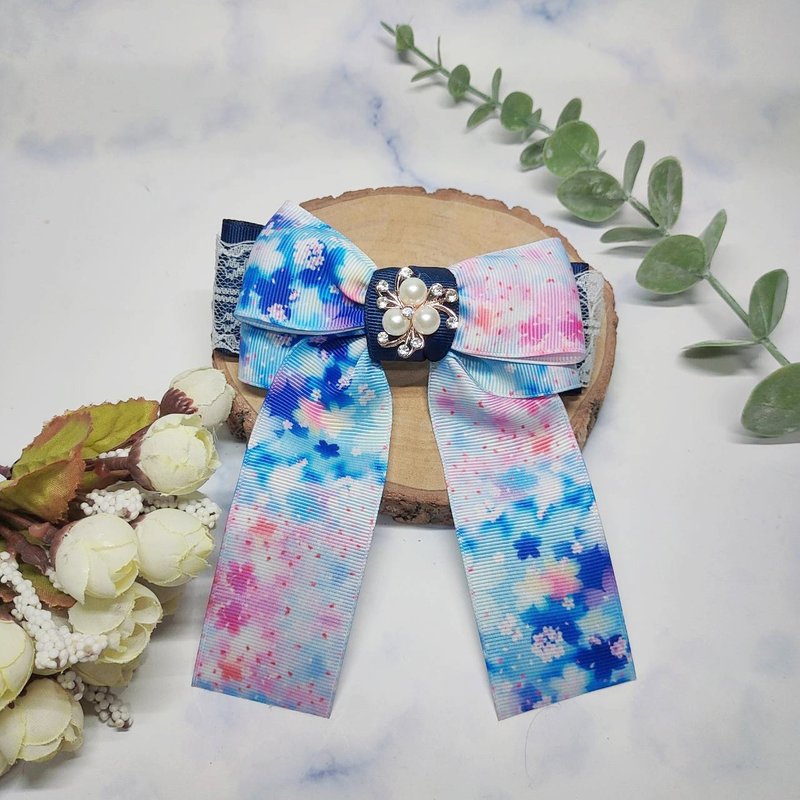 日式和风系列-手作弹簧夹鸭嘴夹 - 发饰 - 其他材质 粉红色