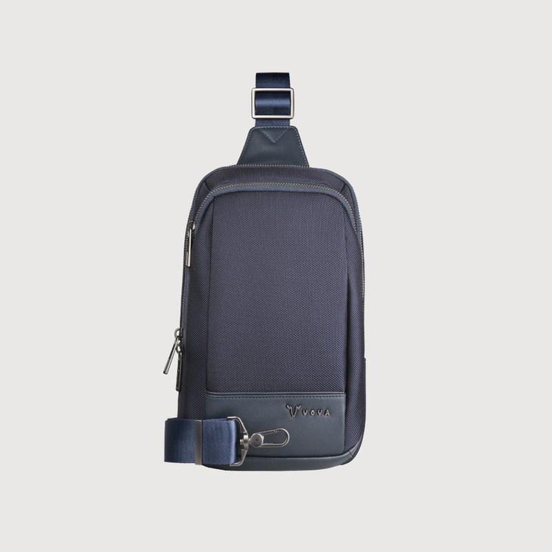 【免费赠送送礼提袋】艾克瑟尔 胸包 - 蓝色/VA138M012NY - 侧背包/斜挎包 - 尼龙 蓝色