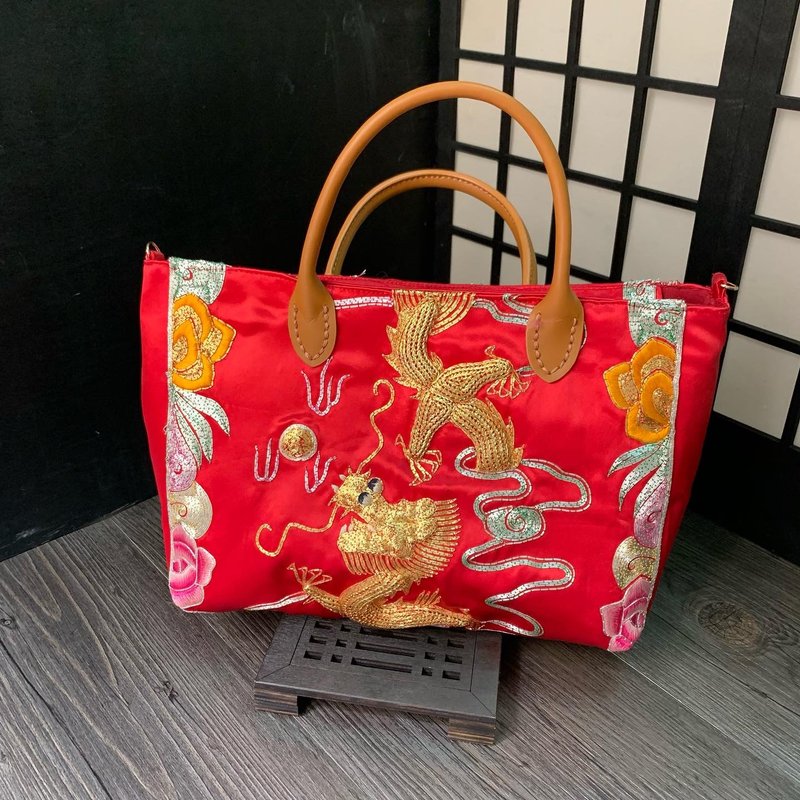 金龙彩凤 - 二手裙褂手挽袋 - 手提包/手提袋 - 其他材质 红色