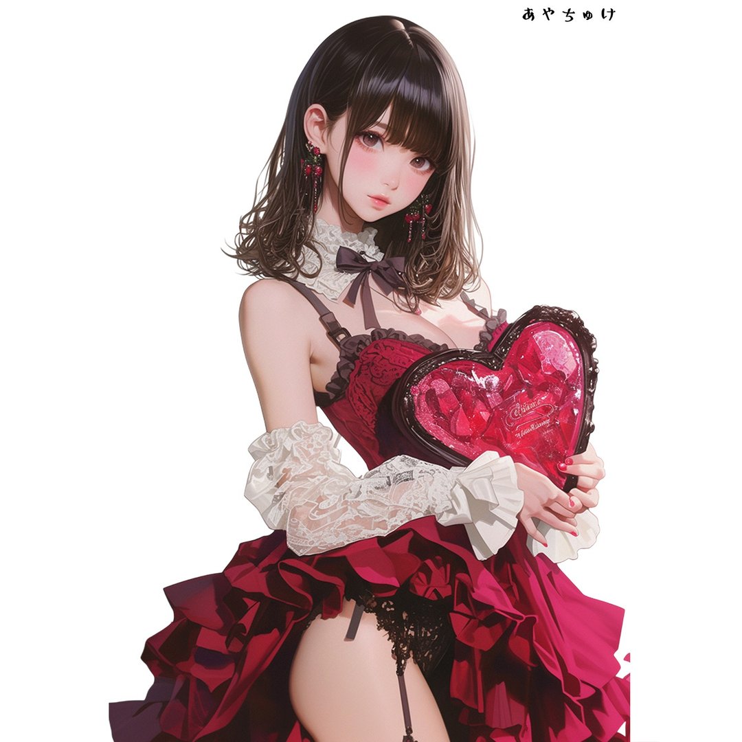 【12月新品6】07-111-0030 人物贴纸 性感情人节女孩 - 贴纸 - 纸 