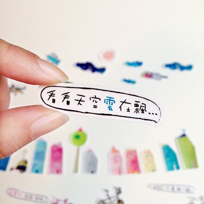 走进童话世界。防水厚贴纸-盒装66件 - 贴纸 - 纸 多色