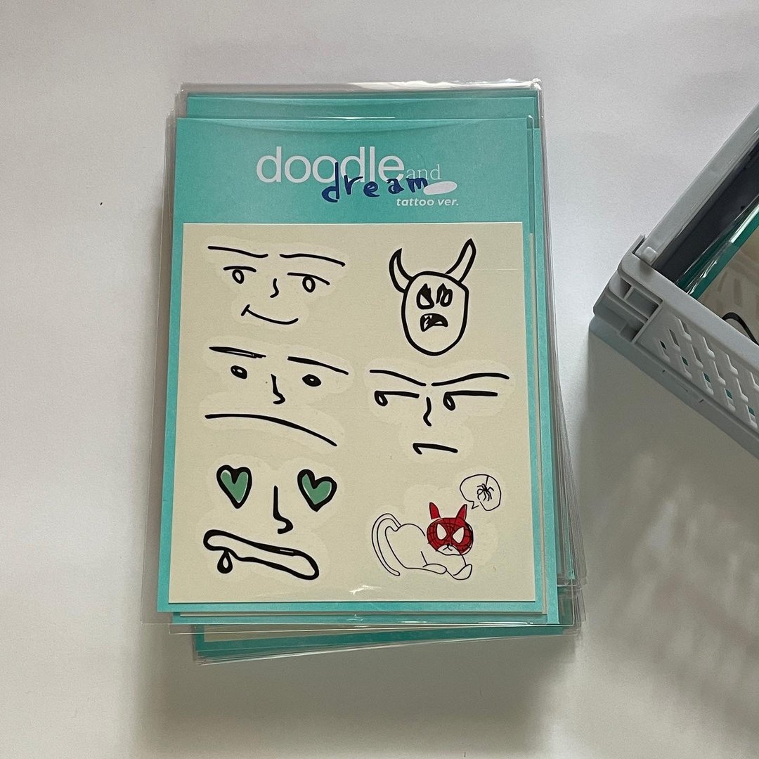 doodle and dream 纹身贴纸 - 纹身贴 - 纸 
