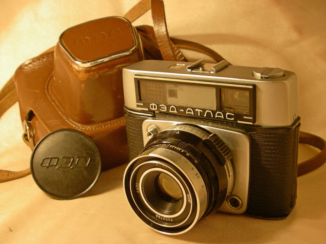 FED-ATLAS FED-11 RF 35mm 底片相机，附 Industar-61 Tessar 型镜头 外壳原样 - 相机 - 其他材质 