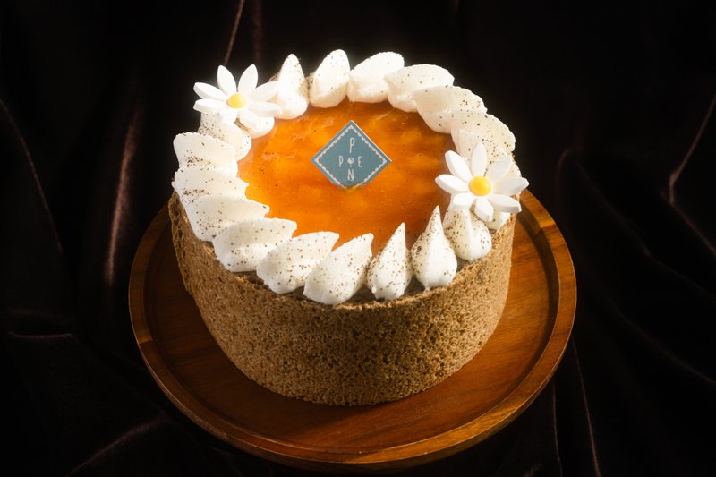 蜜桃伯爵花园 5寸-荤食 - 蛋糕/甜点 - 新鲜食材 橘色