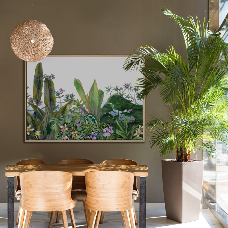热带之韵-水彩感手绘插图挂画/植物装饰画//客厅布置/客厅挂画 - 海报/装饰画/版画 - 其他材质 绿色
