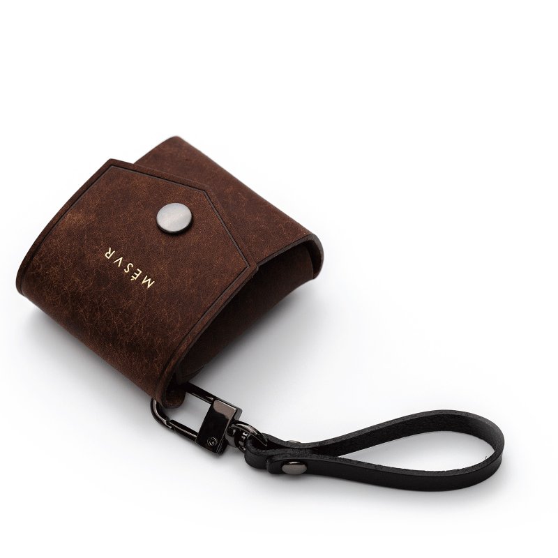 PUEBLO AirPods 皮套 皮革 保护套 I 意大利植鞣革 - 耳机 - 真皮 咖啡色