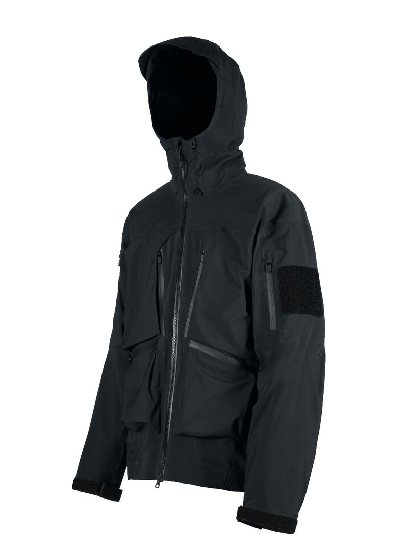 全能透气Polartec NeoShell软硬壳连帽冲锋衣 - 男装外套 - 其他材质 黑色