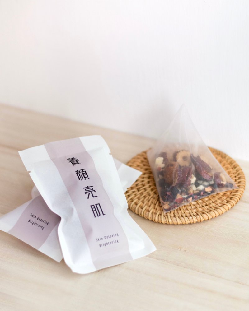 【养颜亮肌】洛神花山楂苹果茶 | 无咖啡因花茶 (单包入) - 茶 - 植物．花 卡其色