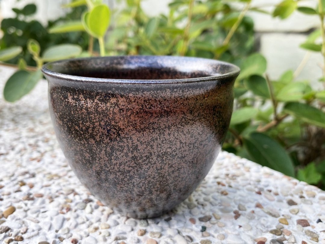 手作陶杯 | 铁釉 茶盏 - 茶具/茶杯 - 陶 咖啡色