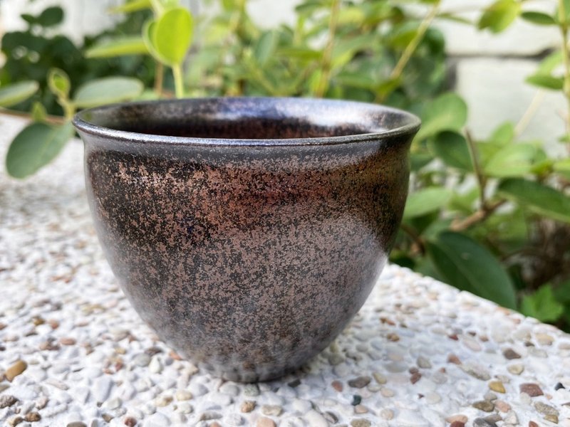 手作陶杯 | 铁釉 茶盏 - 茶具/茶杯 - 陶 咖啡色