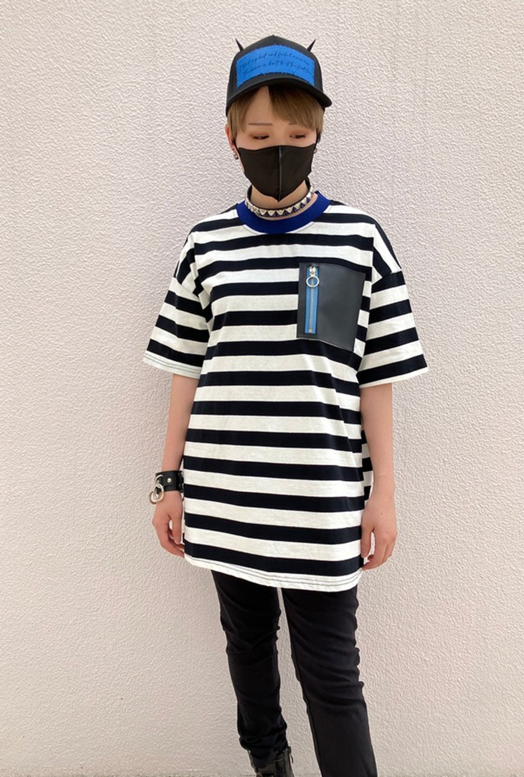条纹T恤/条纹/F尺寸/hellcatpunks/hcp-t-0173 - 女装 T 恤 - 棉 多色