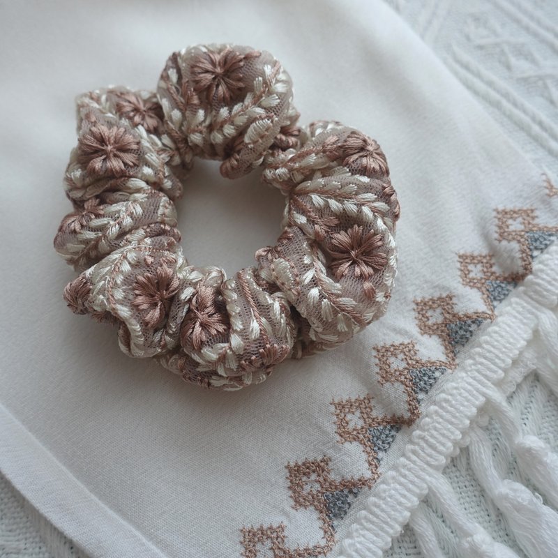 刺绣发圈 - 发饰 - 棉．麻 多色