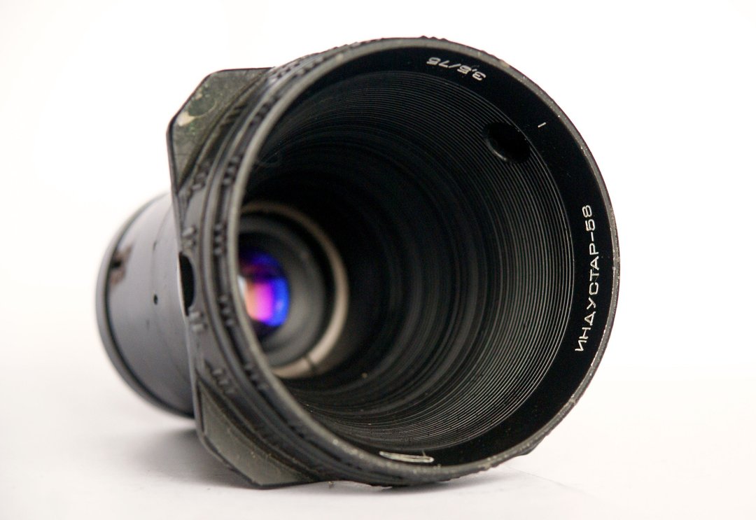 Industar-58 3.5/75 USSR lens for duplicating enlarger 9x12 cm BelOMO cap - 相机 - 其他材质 黑色