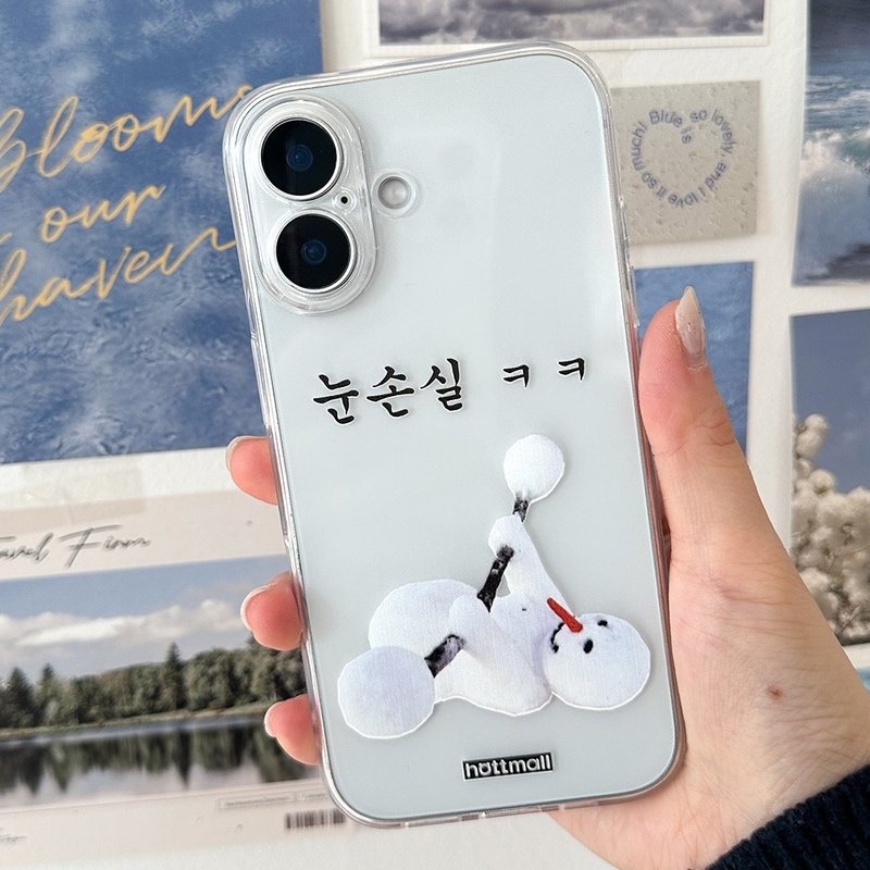 iPhone Galaxy Snow 防摔防刮透明手机壳 - 手机壳/手机套 - 塑料 多色