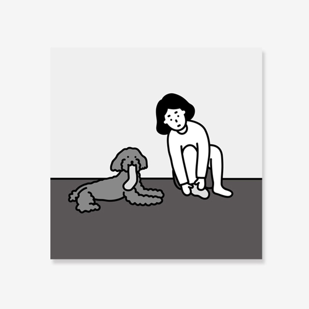 art print | wear socks - 海报/装饰画/版画 - 纸 灰色