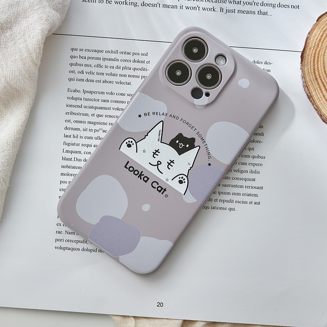 露咖猫LookaCat BE RELAX 全包iPhone手机壳 - 手机壳/手机套 - 硅胶 紫色