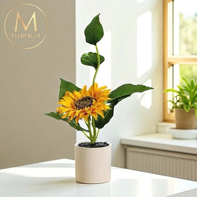 盛夏小太阳向日葵仿真绿植 - 摆饰 - 塑料 绿色