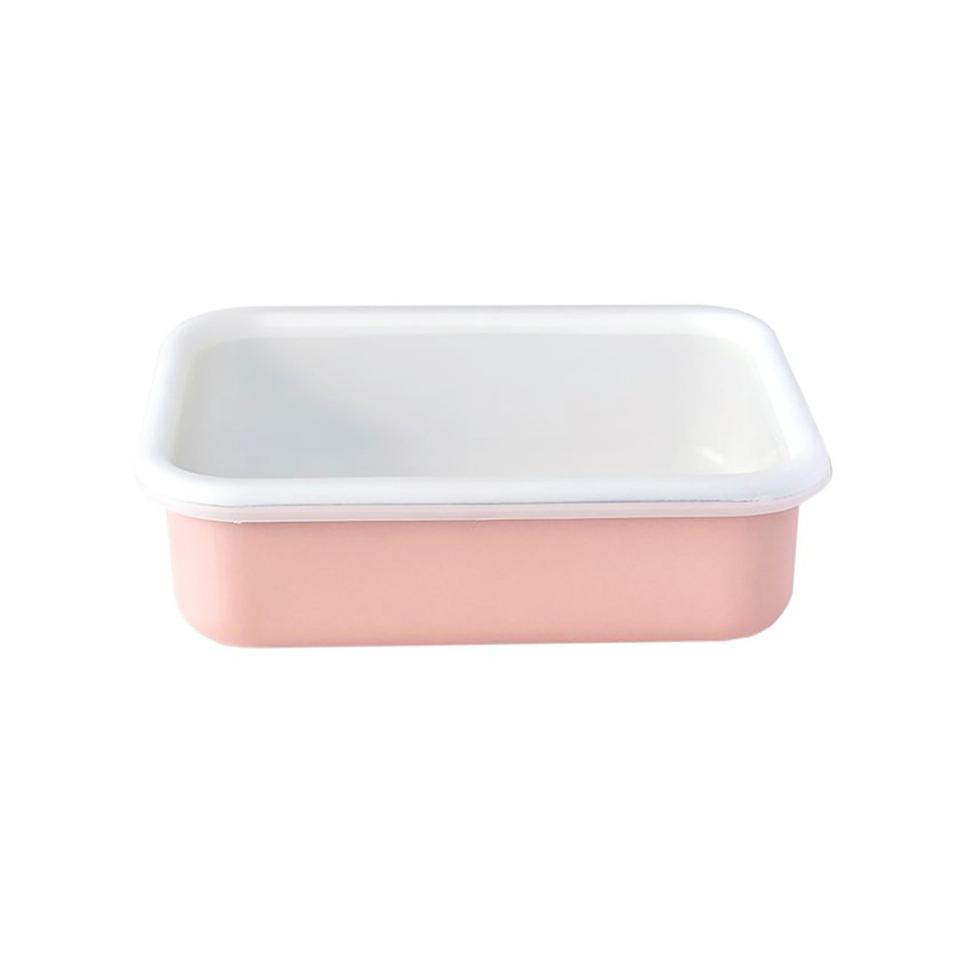COTTON 珐琅烘焙保鲜盒 粉红色 1.35L - 厨房用具 - 珐琅 粉红色