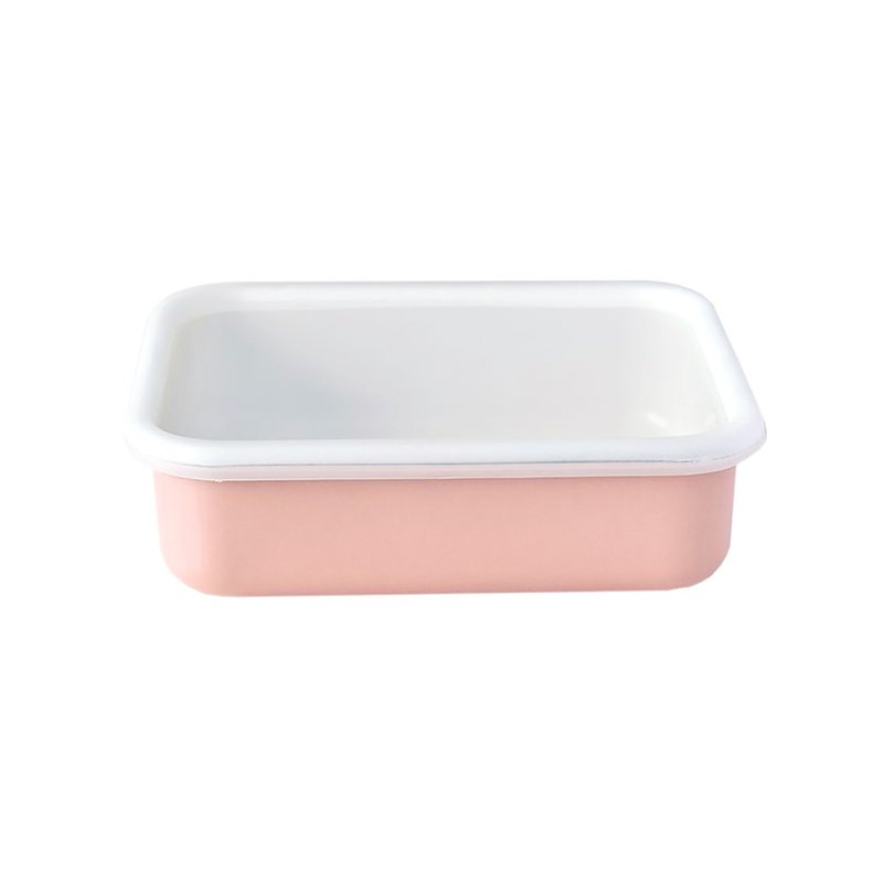 COTTON 珐琅烘焙保鲜盒 粉红色 1.35L - 厨房用具 - 珐琅 粉红色