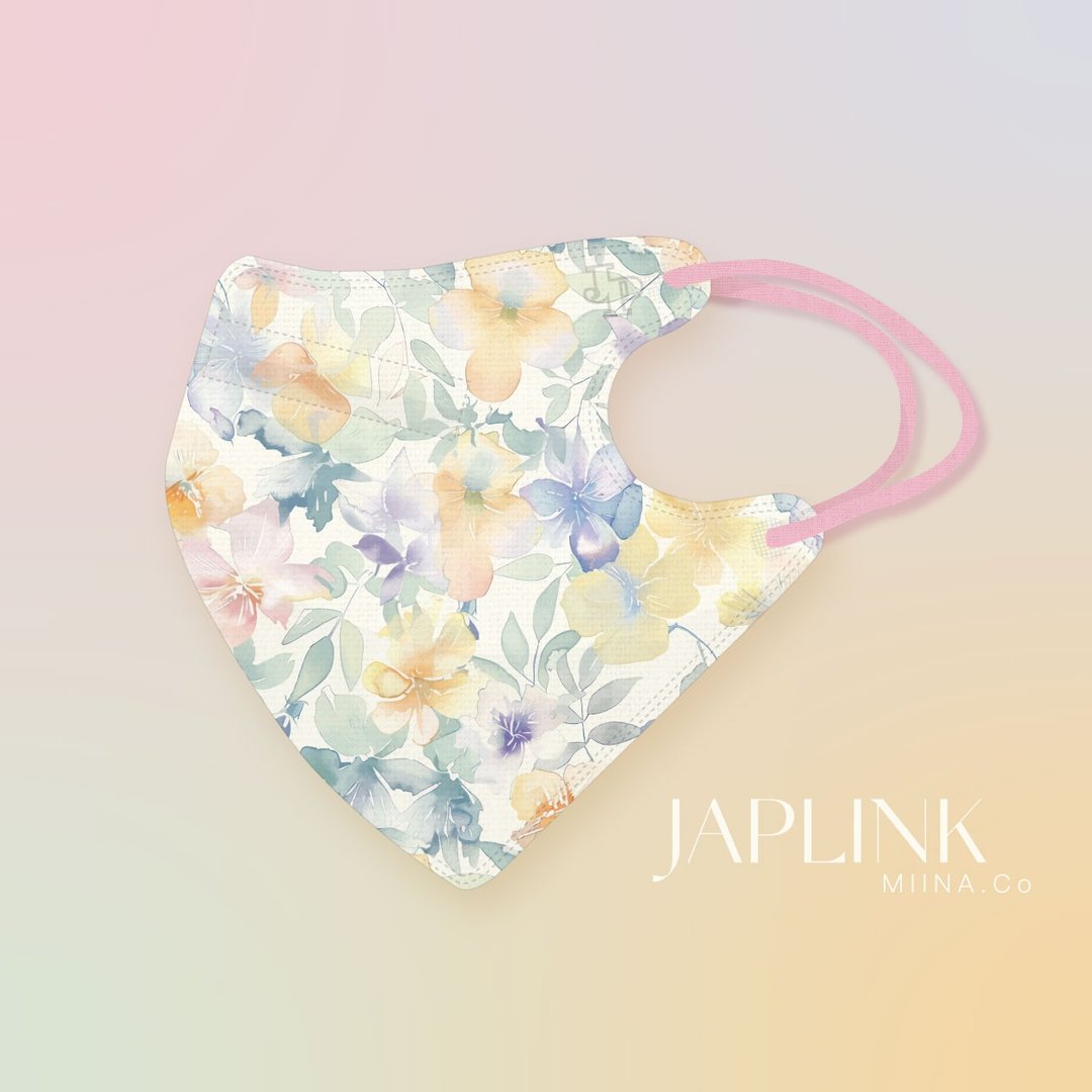 【标准】JAPLINK HEPA 高科技水驻极 立体医疗口罩-彩梦之境 - 口罩 - 聚酯纤维 金色