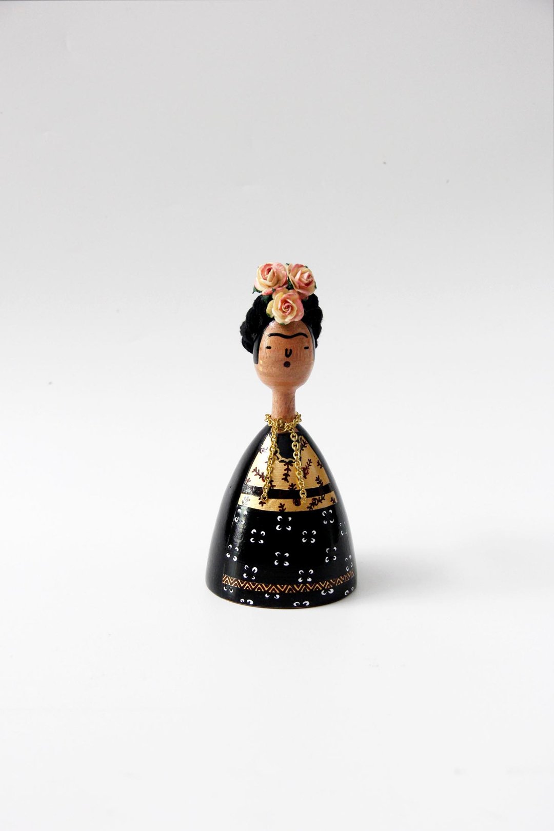 Obida (Frida) Kahlo Wooden Doll - 摆饰 - 木头 红色