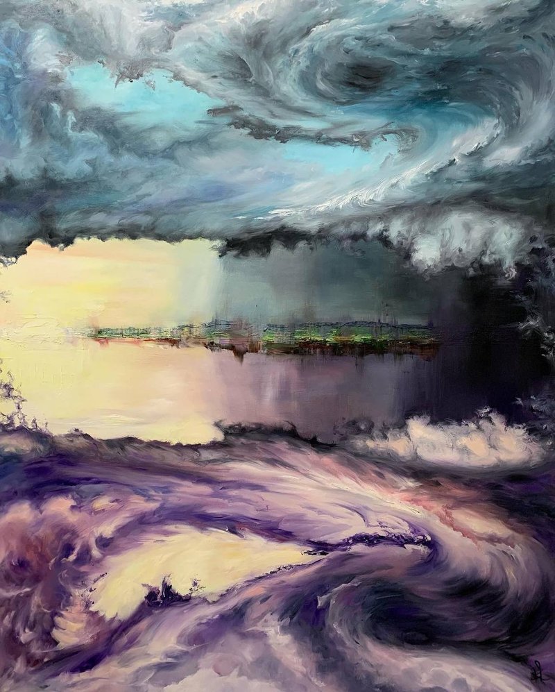 纯手工油画风景画 - 墙贴/壁贴 - 棉．麻 多色