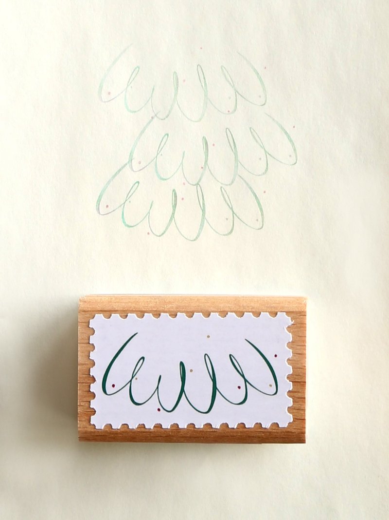 圣诞树丛 原创自由拼色印章 日本TaiyopineFineColor製造 - 印章/印台 - 木头 