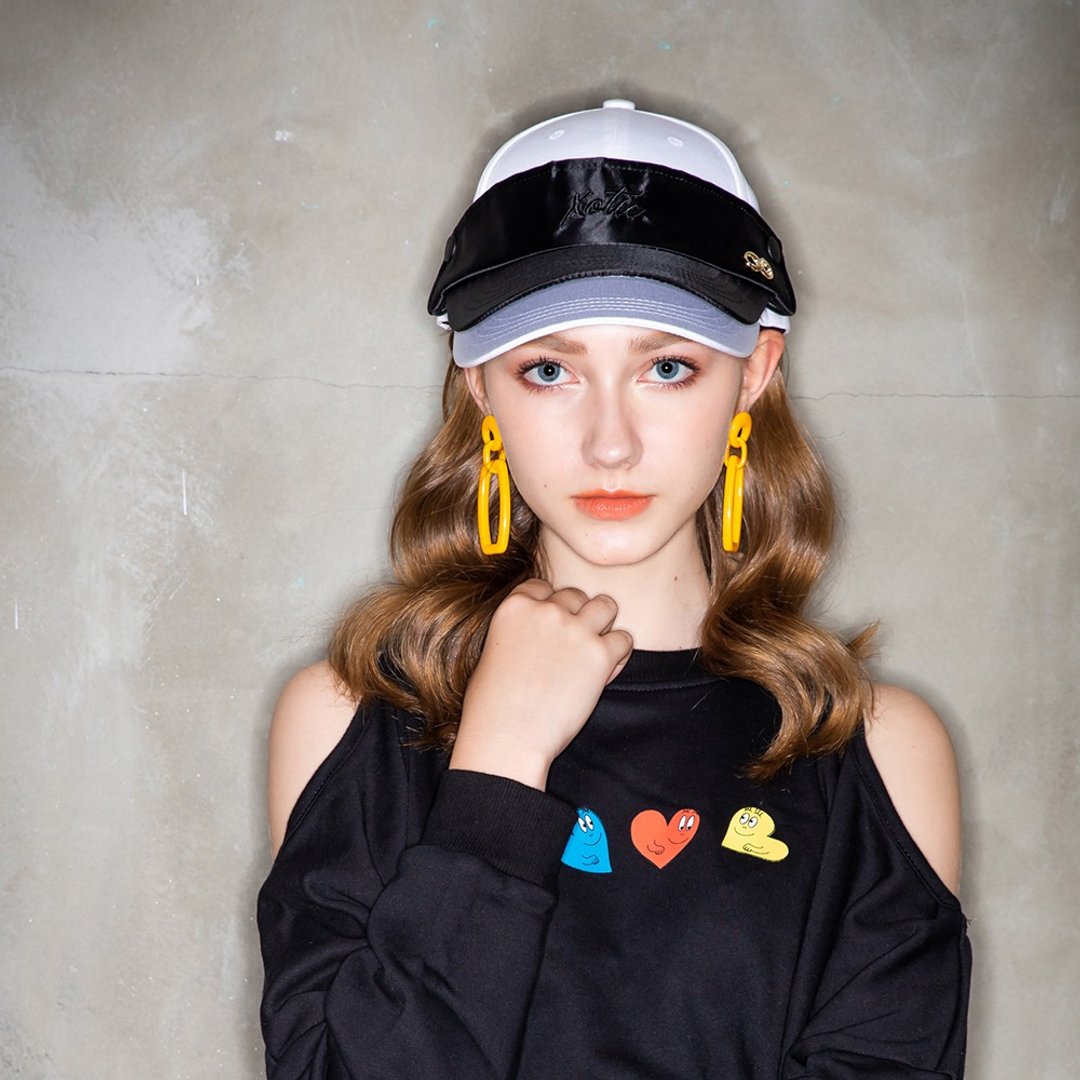 2-In-1 Double Visor Cap 2合1双檐帽 - 帽子 - 尼龙 白色