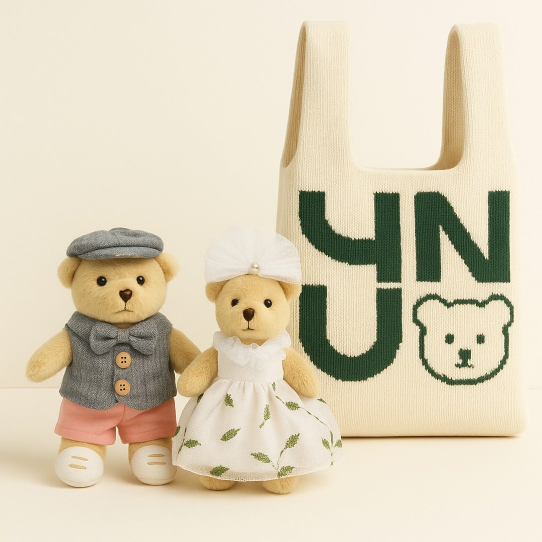 YUN SCENT x Teddy House 联名香氛熊组 赠品牌针织提袋 - 香薰/精油/线香 - 其他材质 
