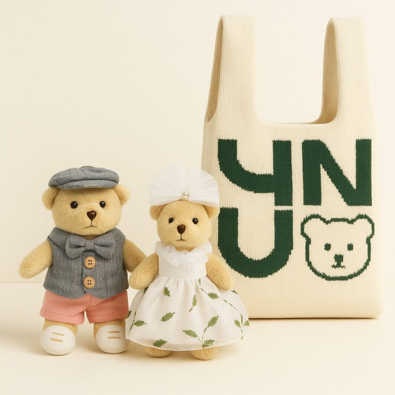 YUN SCENT x Teddy House 联名香氛熊组 赠品牌针织提袋 - 香薰/精油/线香 - 其他材质 