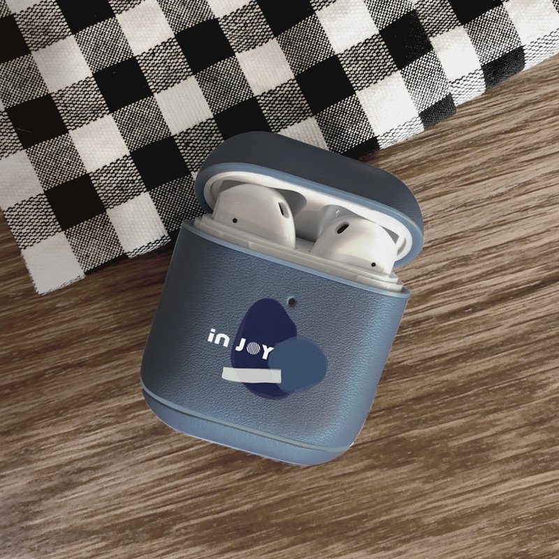 AirPods 星空轻旅 简约 皮革 保护套 - 耳机收纳 - 真皮 蓝色