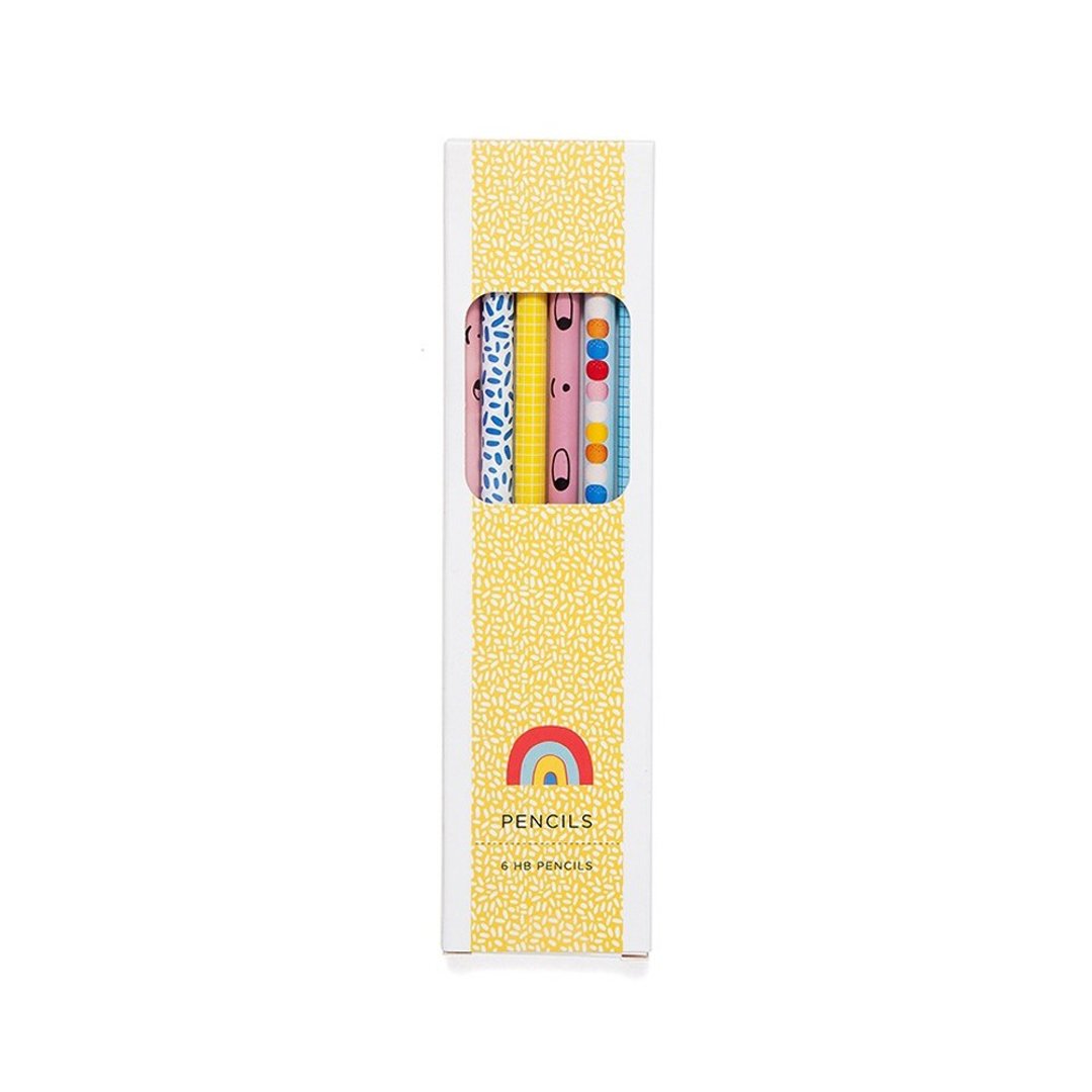 荷兰Petit Monkey缤纷HB铅笔(6入) - 铅笔/自动铅笔 - 木头 多色