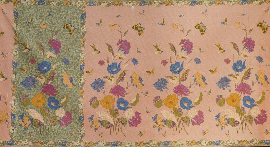 印尼蜡染 Batik 布 - 花卉 - 其他 - 棉 粉红色