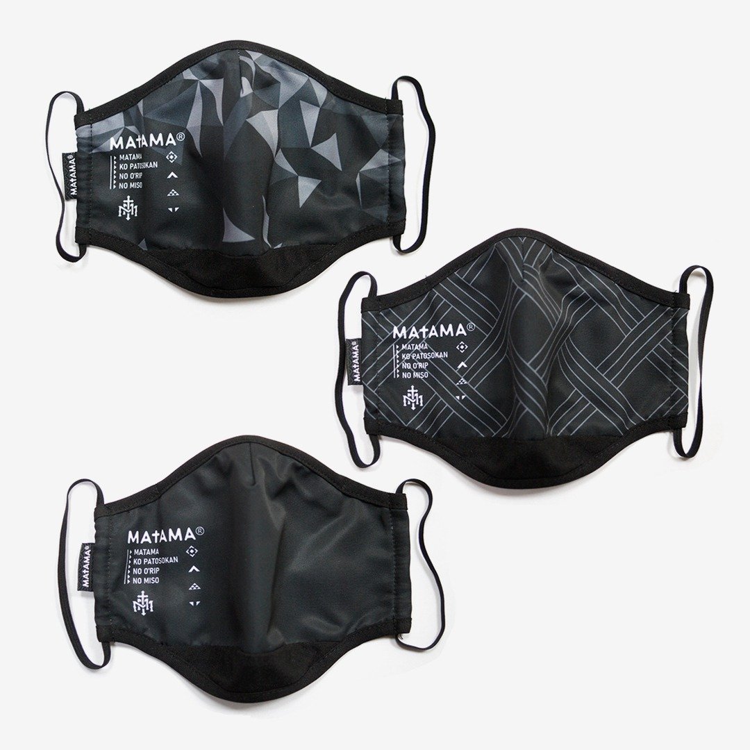 MATAMA / 21 - Protective Mask 有机系抗菌防泼防护口罩 三款组 - 口罩 - 防水材质 黑色