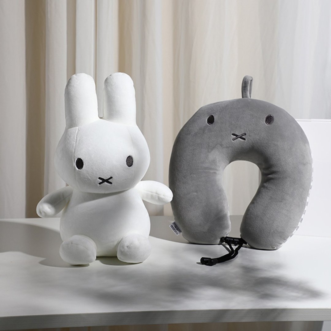 VIPO x MIFFY 米菲收纳颈枕-灰 - 颈枕/旅行枕 - 聚酯纤维 灰色