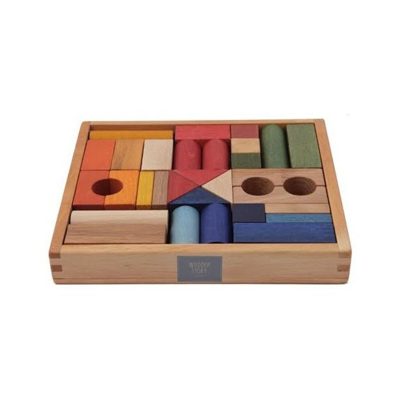 Wooden Story - 彩虹积木组 - 30pcs - 玩具/玩偶 - 木头 