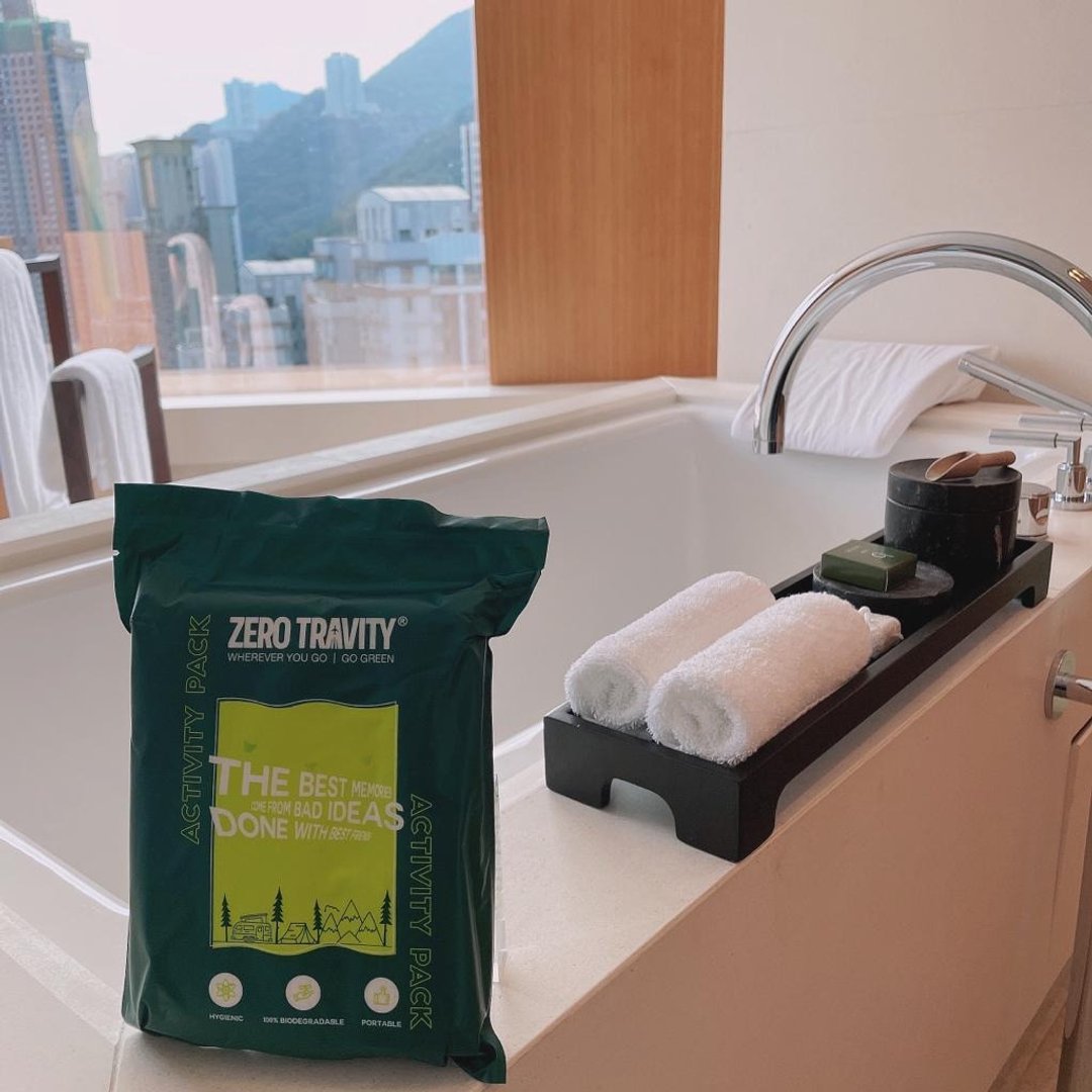 【旅行出门必备】 医疗级灭菌 x 环保可分解环保旅行套装 - 露营用品 - 植物．花 绿色