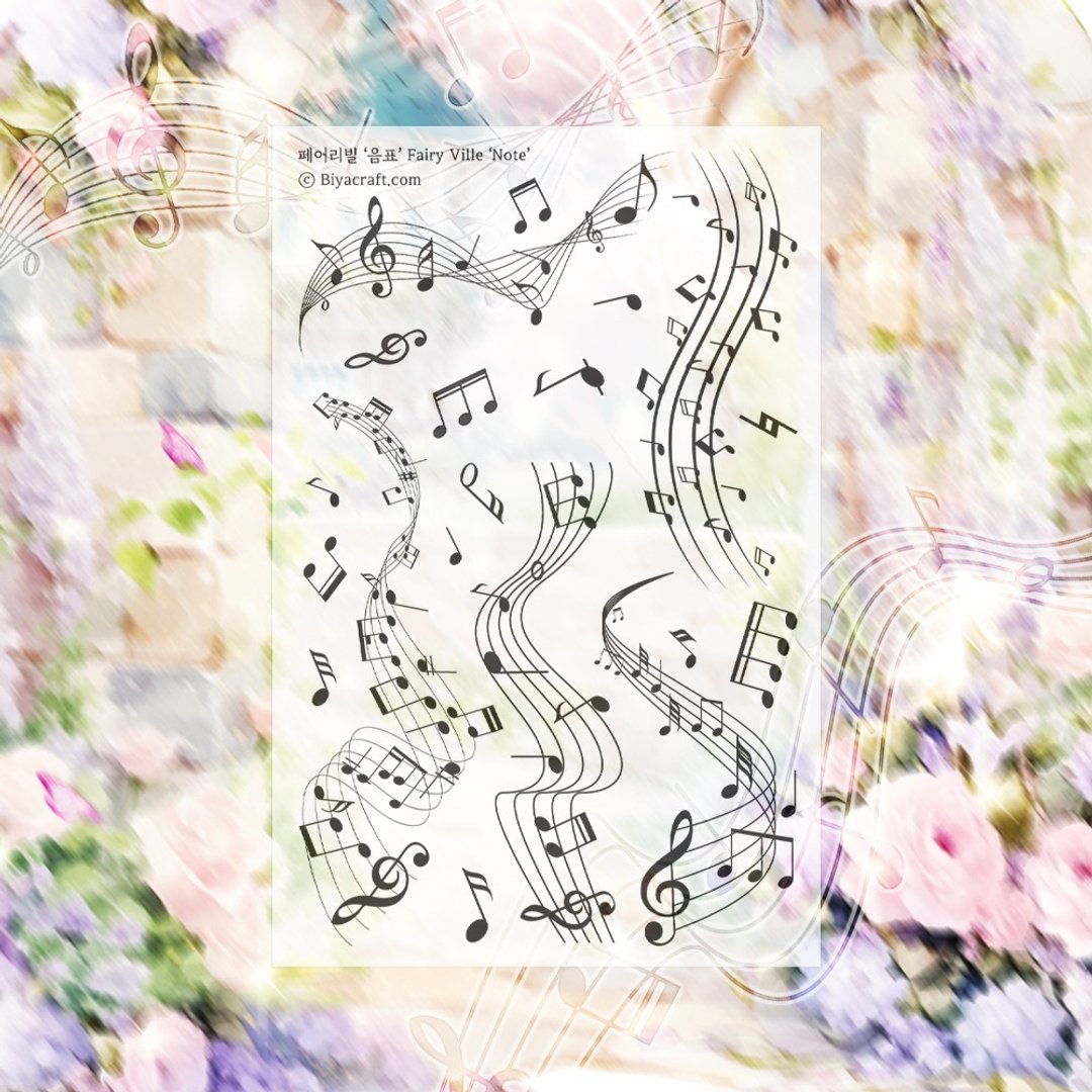 Fairy Ville. Note. PET - 贴纸 - 纸 黑色