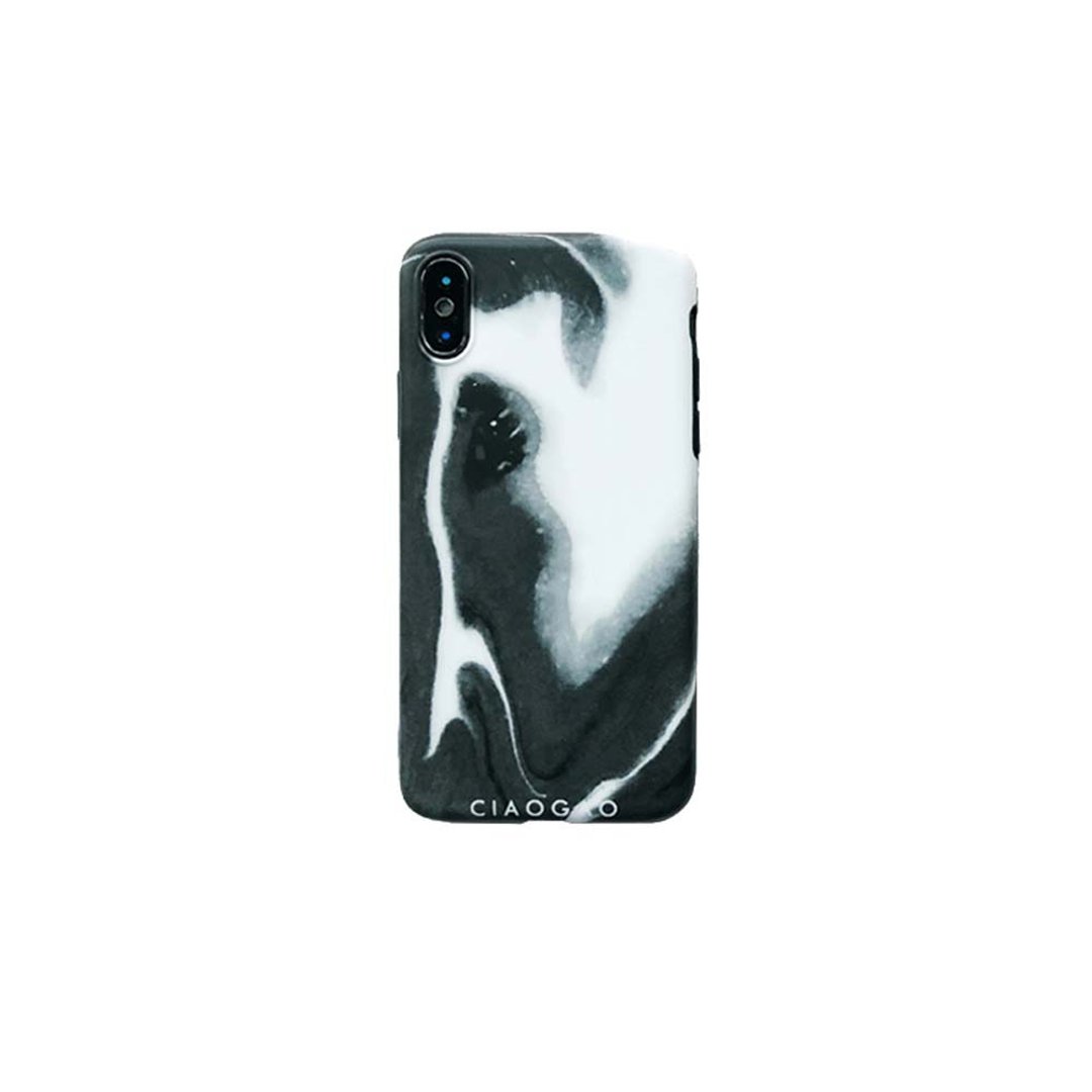 【草稿/ciaogao】原創設計iphone8p iphone X 軟殼北歐風格墨色黑 - 手机壳/手机套 - 其他材质 黑色