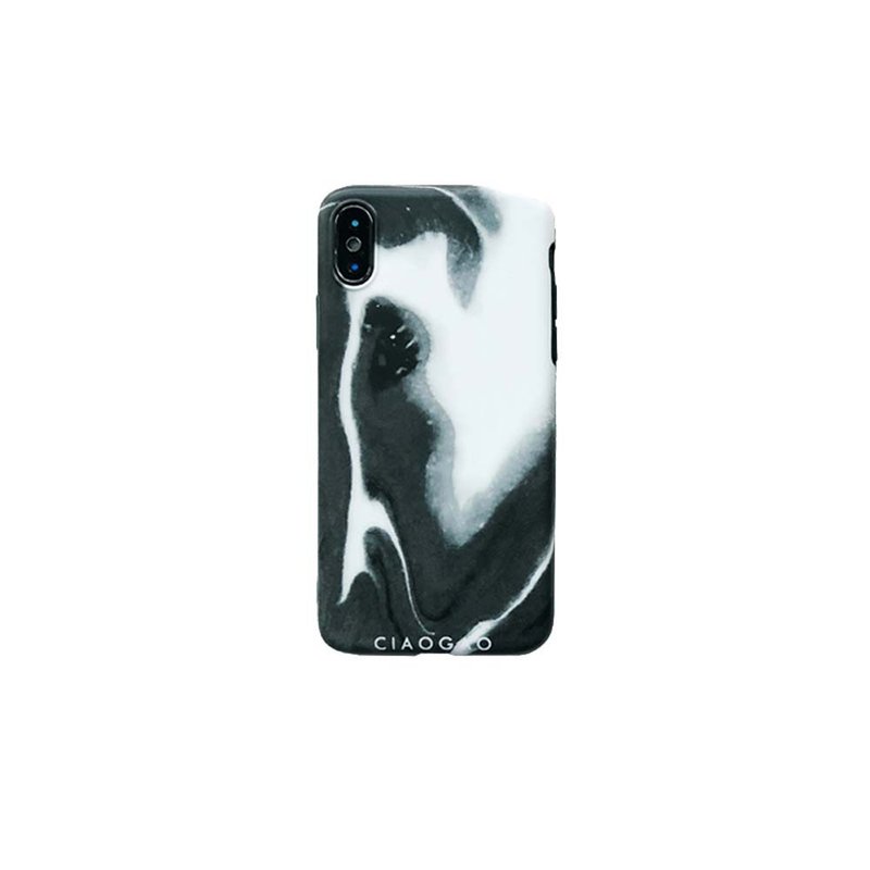 【草稿/ciaogao】原創設計iphone8p iphone X 軟殼北歐風格墨色黑 - 手机壳/手机套 - 其他材质 黑色