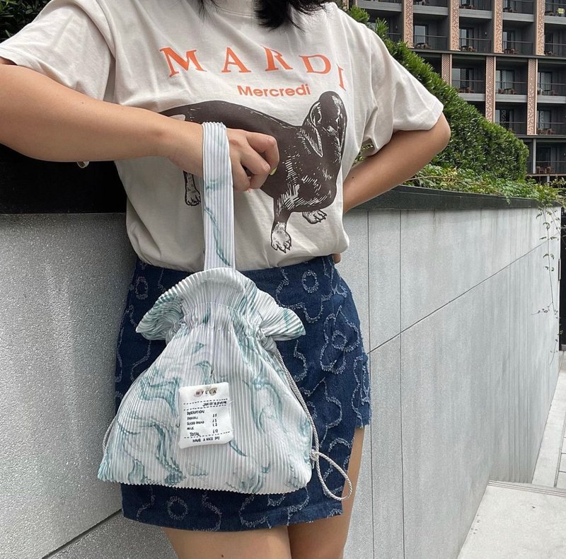 Wyllabrand Mini Dumpling Water lily latte - 手提包/手提袋 - 其他材质 